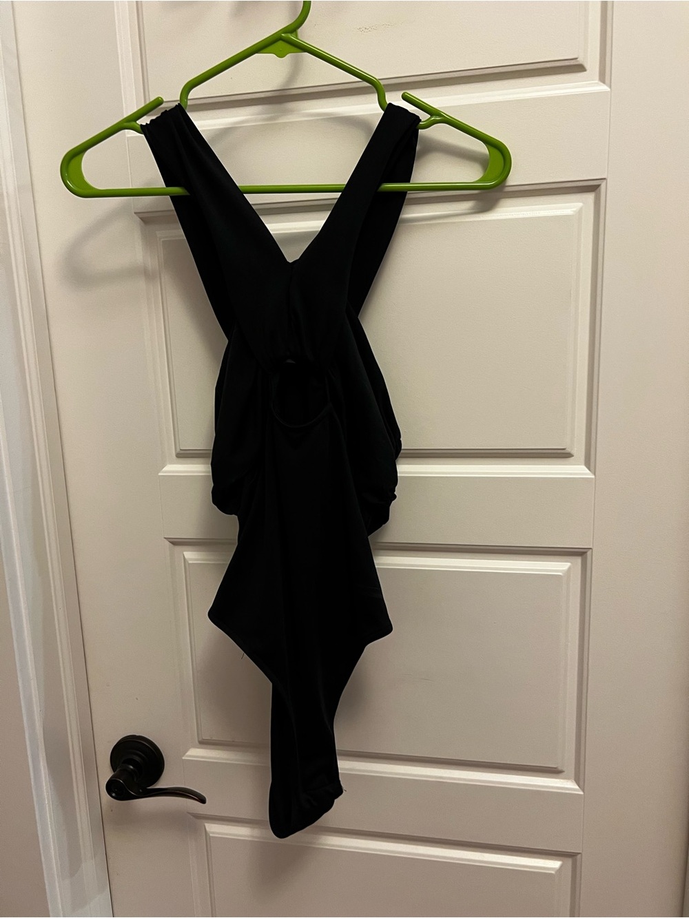 Zara Black Cross-Back One-Piece